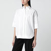 P.A.R.O.S.H. White cotton shirt with pleated detail