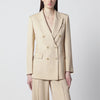 P.A.R.O.S.H. Champagne double-breasted jacket