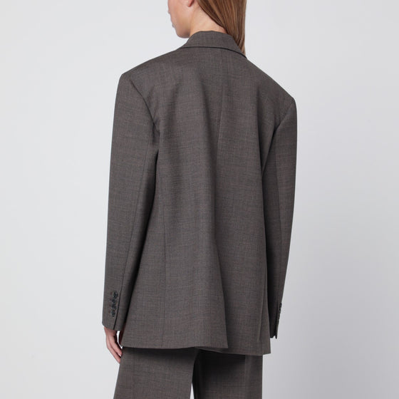 P.A.R.O.S.H. Chestnut-coloured wool blend jacket