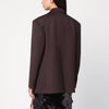 P.A.R.O.S.H. Single-breasted brown wool jacket