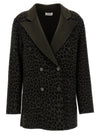 P.A.R.O.S.H. Animal Print Double-breasted Blazer