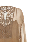 Ermanno Scervino Floral Carving Blouse