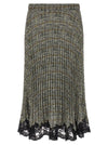 Ermanno Scervino Pleated Skirt With Lace