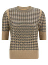 Ermanno Scervino Check Knit With Crystals