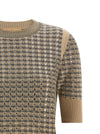 Ermanno Scervino Check Knit With Crystals