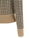 Ermanno Scervino Check Cardigan With Crystals