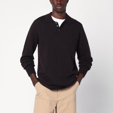  Drumohr Brown lambswool polo