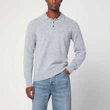  Drumohr Grey lambswool polo