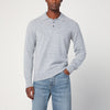 Drumohr Grey lambswool polo
