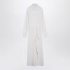 P.A.R.O.S.H. Cream-coloured turtleneck dress in wool blend