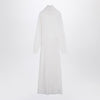 P.A.R.O.S.H. Cream-coloured turtleneck dress in wool blend