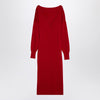P.A.R.O.S.H. Red wool and cashmere midi dress