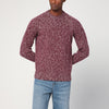 Drumohr Grape-coloured pattern wool sweater