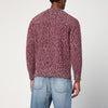Drumohr Grape-coloured pattern wool sweater