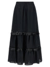 Kiton Fringed Skirt