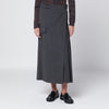 P.A.R.O.S.H. Grey wool wrap skirt