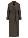 Kiton Chevron Wool Coat
