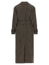 Kiton Chevron Wool Coat
