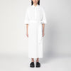 P.A.R.O.S.H. White chemise dress in cotton