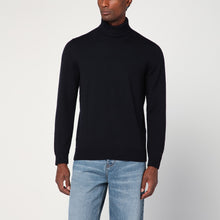  Drumohr Navy blue wool turtleneck