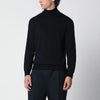 Drumohr Navy blue wool turtleneck sweater
