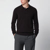Drumohr Brown wool polo sweater