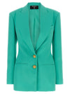 Balmain Logo Button Double-breasted Blazer