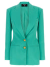 Balmain Logo Button Double-breasted Blazer
