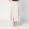 DEPARTMENT 5 Traxs grey mélange skirt in linen blend