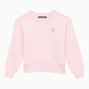 Acne Studios Crew-neck light pink cotton sweatshirt