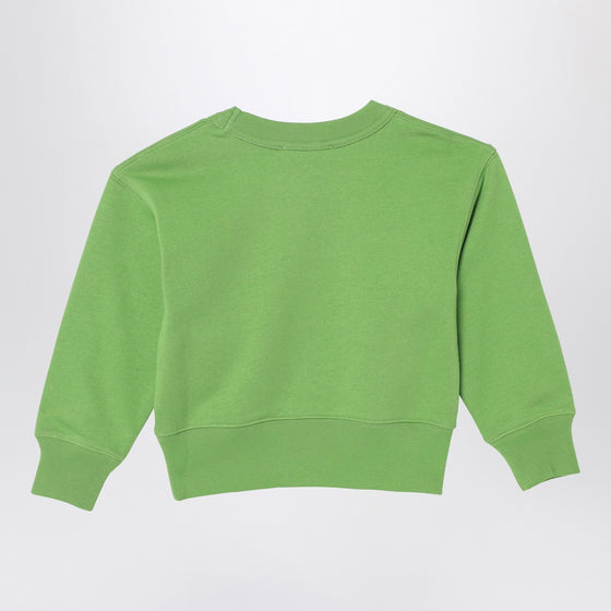 Acne Studios Green sweatshirt with small logo patch