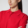 FLORE FLORE Red Diana Organic Cotton Polo Shirt