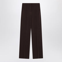  Max Mara Coffee-coloured viscose trousers