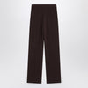 Max Mara Coffee-coloured viscose trousers