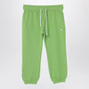Acne Studios Green jogging trousers with small logo patch