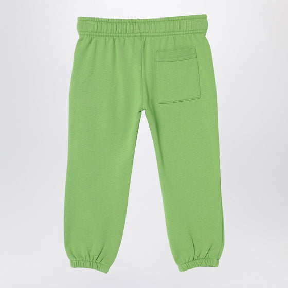 Acne Studios Green jogging trousers with small logo patch
