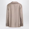 LouLou De Saison Double-breasted wool jacket in taupe color