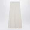 Max Mara Ivory skirt in stretch cashmere knit