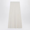 Max Mara Ivory skirt in stretch cashmere knit
