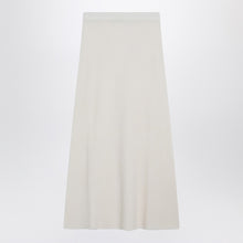  Max Mara Ivory skirt in stretch cashmere knit