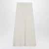 Max Mara Ivory skirt in stretch cashmere knit