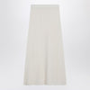 Max Mara Ivory skirt in stretch cashmere knit