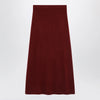Max Mara Raspberry skirt in stretch cashmere knit