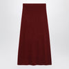 Max Mara Raspberry skirt in stretch cashmere knit