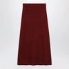 Max Mara Raspberry skirt in stretch cashmere knit