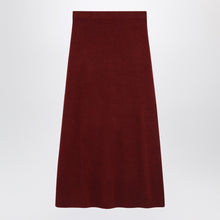  Max Mara Raspberry skirt in stretch cashmere knit