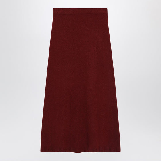 Max Mara Raspberry skirt in stretch cashmere knit