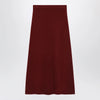 Max Mara Raspberry skirt in stretch cashmere knit