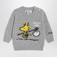  MC2 Saint Barth Grey wool-blend sweater with Woodstock