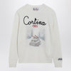 MC2 Saint Barth White wool-blend sweater with Cortina embroidery